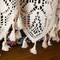 Retro Crochet Curtain Valance for Kitchen Window - 35"W x 15"L (Pack of 1) (Beige)